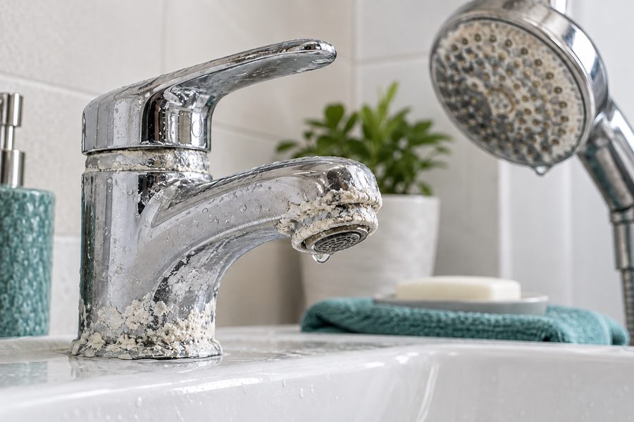 White, Chalky Buildup on Faucets
