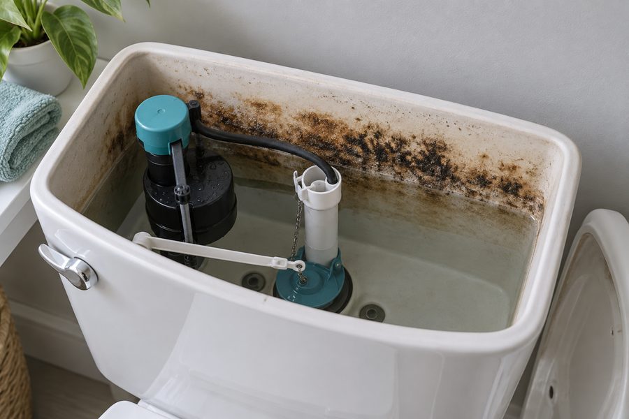 Slime on the Back of the Toilet Tank